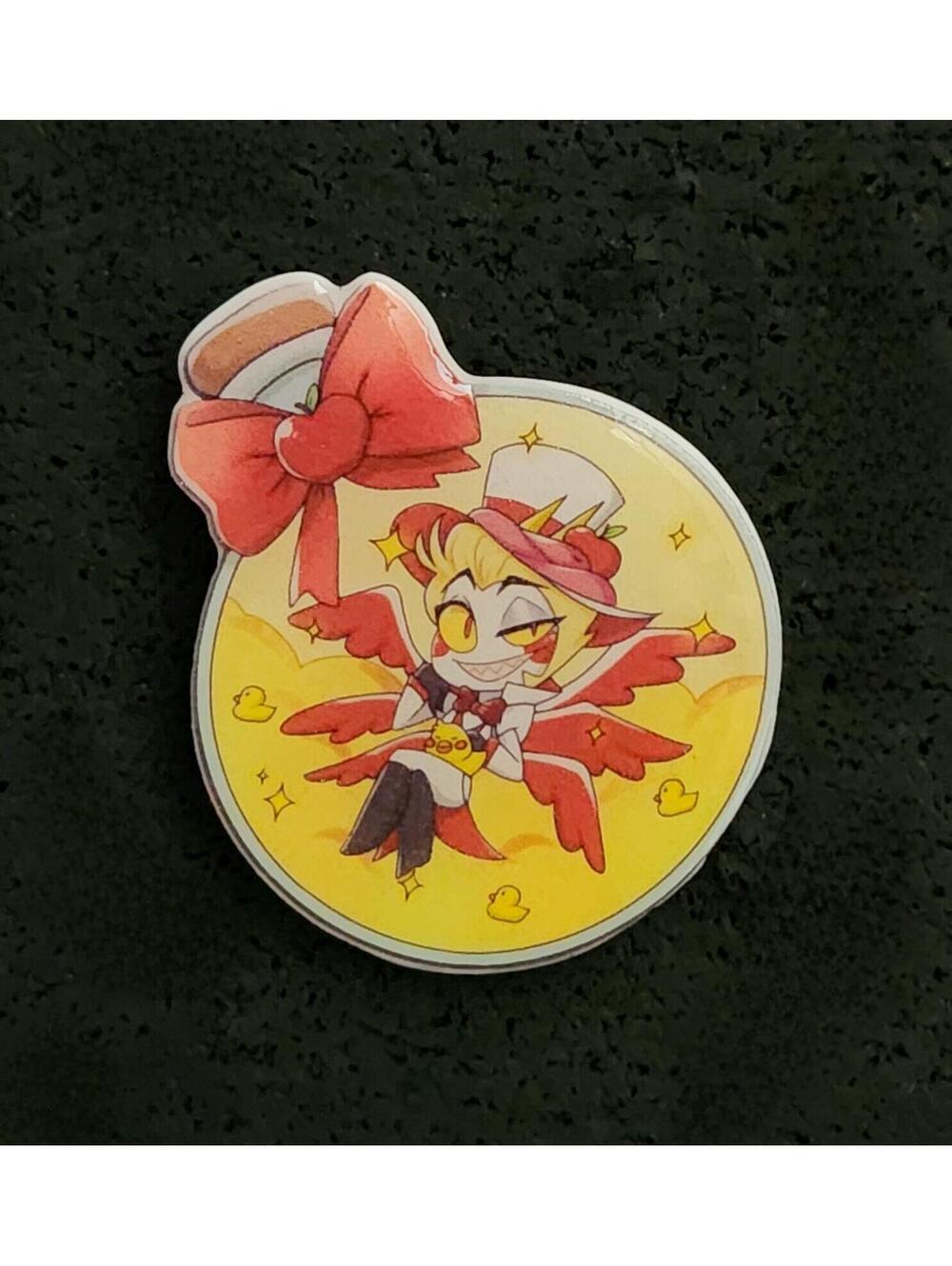 Lucifer potion bottle pin  - Hazbin Hotel